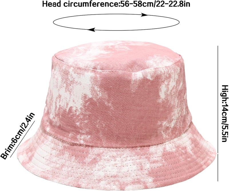 EYBF Flower Reversible Bucket Hat Cotton Summer Travel Beach Sun Hats Emboridery for Women Men - Image 5